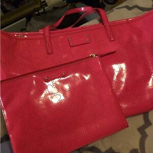 Kate spade tote and wristlet